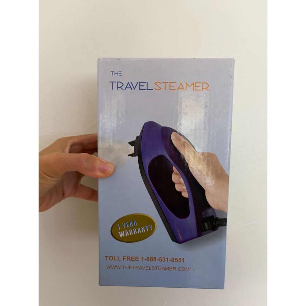 NEW The Travel Steamer Handheld Garment Steamer Blue Portable Iron Steamply NEW
